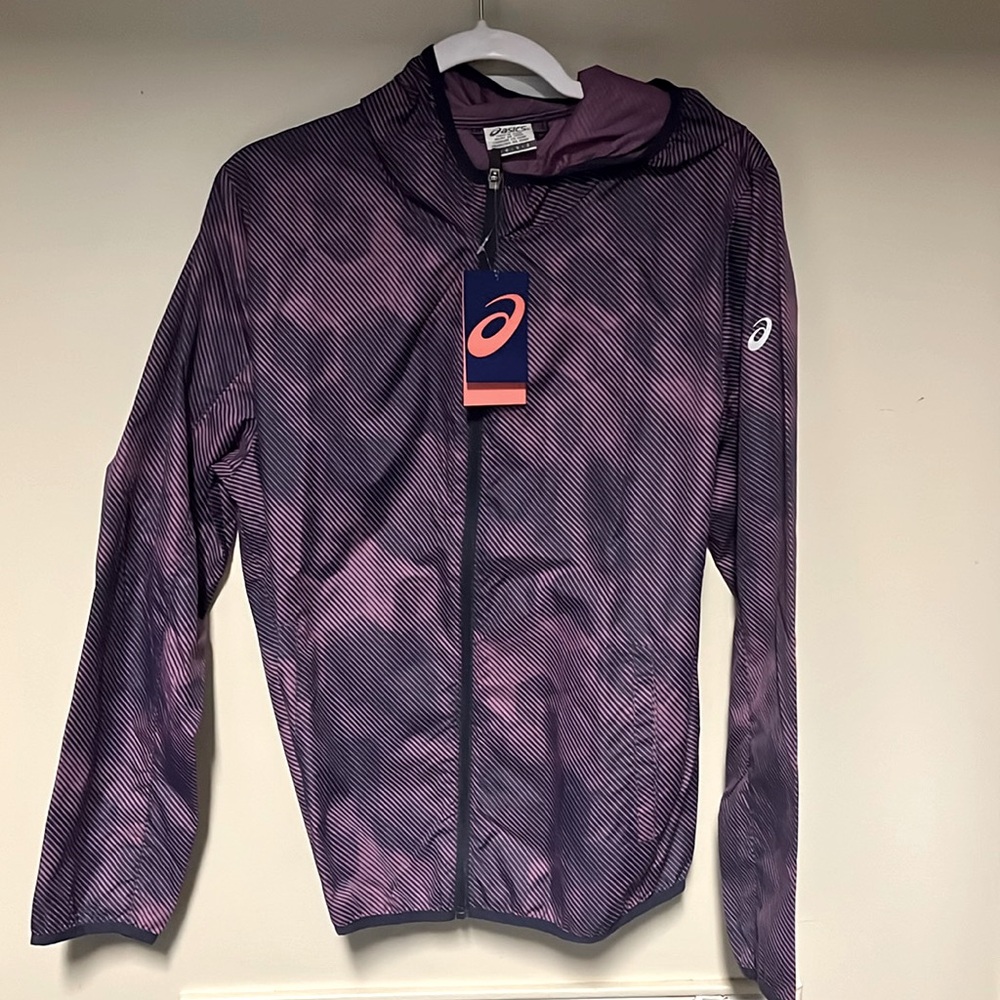 New with tags ASICS windbreaker.